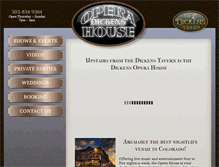 Tablet Screenshot of dickensoperahouse.com